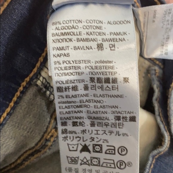 LEVI’S high rise slimming skinny jeans size 31 denim blue classic stretch pocket - Picture 6 of 6